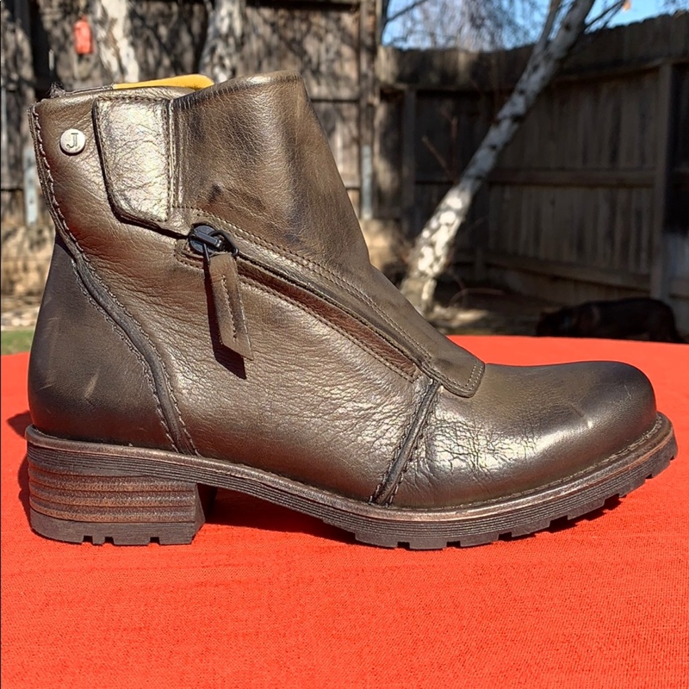 Jafa 402 Zipper Ankle Boot Cactus Size 38 NWOB